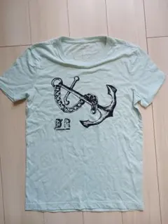 BANANA REPUBLIC Tシャツ アンカー柄 ライトブルー Mのサムネイル