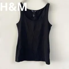 H&M BASIC ブラック タンクトップ Sサイズ