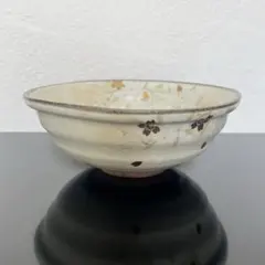 希少】合田好道 金海窯 赤絵オーバル鉢 中鉢 雨漏手 益子焼 民藝