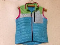 97444　プーマ　ダウンベスト　黄緑　SS