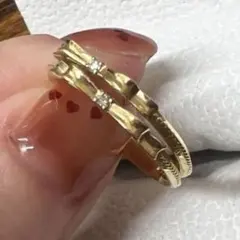 15号 K18YG レール留 0.2ct - メルカリ