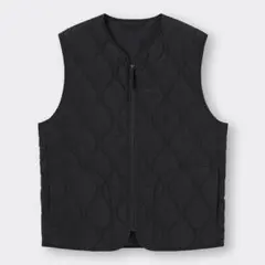 GUジーユー☆ヒートパデッドキルティングベストSW