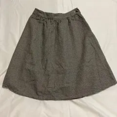 MAJESTIC LEGON 千鳥格子柄 フレアスカート ひざ丈のサムネイル