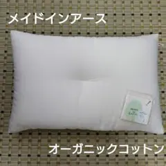 【試用のみ】メイドインアース オーガニックコットン枕　日本製　ミニタオル付
