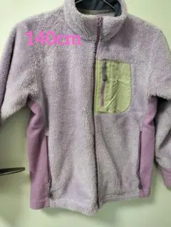 mont-bell　モンベル キッズ フリースジャケット 140cm 紫