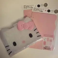 バインダー　セリア　リフィル　ピンク　　アイラブハローキティ　キティ