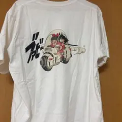 【UTドラゴンボール】Tシャツ　悟空　ブルマ　半袖　白　綿100%　Ｌ