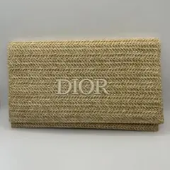 【クリスチャンディオール】ノベルティ　クラッチバッグ　ラタンベージュ　未使用品