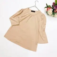 美品✨アズノウアズドゥバズ（F）七分袖カットソー ベージュ コットン綿100%