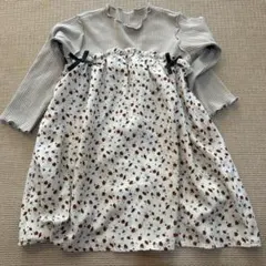 apres les cours 花柄ワンピース　チュニック