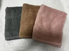 63ヒオリエ.フェイスタオル3枚セット.B 品. ロング丈.260匁.日本製のサムネイル