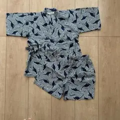 恐竜柄甚平とショートパンツセット　100㎝