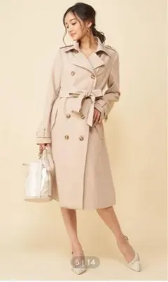 ROYAL PARTY ベージュ トレンチコート　就活ビジネス