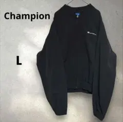 チャンピオン Champion ブラック ナイロン ブルゾン ジャンパー 【L】