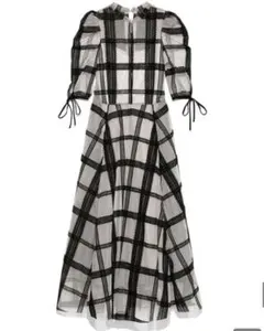 オケージョンワンピース ブラック フォーマル 美