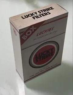 昭和レトロタバコ空箱『ラッキーストライクUS免税品パッケージ 当時物