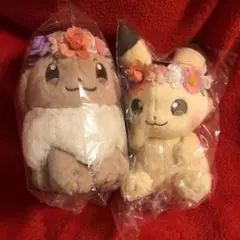 イースター　イーブイ ピカチュウ　ぬいぐるみ セット