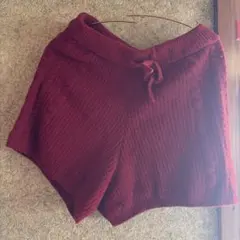 匿名配送　ジェラピケ　ショートパンツ 赤　冬