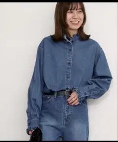 JOURNAL STANDARD relume デニムフリルブラウス