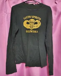 希少 バレンシアガ ロンT SANTO SPIRITO M グリーン