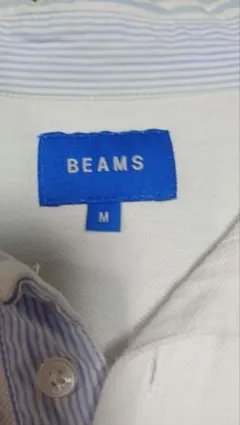 ☆BEAMS ポロシャツ ホワイト Mサイズ☆のサムネイル