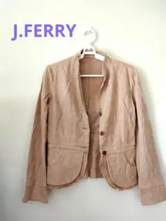 J.FERRY ジェイフェリー レディース スタンドカラー ジャケット Lのサムネイル