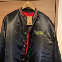 SANTA CRUZ 刺繍入りサテンジャンパー XL