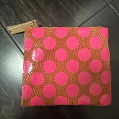 最終価格　カーマイン財布　ドット