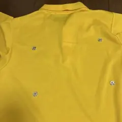 YONEX イエロー ポロシャツ S ゼッケンのボタン付き　一枚目の色に近い