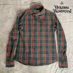 ヴィヴィアンウエストウッドマン　タータン　チェック　長袖シャツ　44のサムネイル