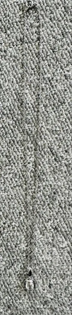 シルバーラウンドカットクリスタルネックレス