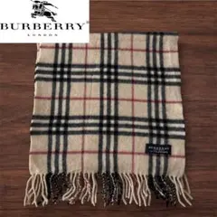 Burberrys 白タグ カシミヤ100% マフラー ノバチェック 英国製 - メルカリ