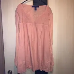 刺繍　トップス　チュニック　長袖　L