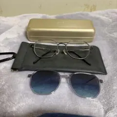 JINS メガネ マグネット式サングラス付き