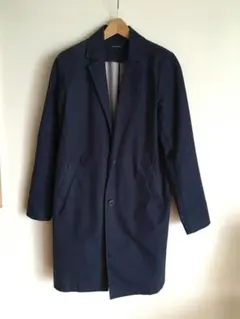 【訳アリ】アーバンリサーチ38　紺色ステンカラーコート