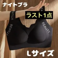 ナイトブラ Lサイズ ボリュームアップ機能付き バストアップ 可愛い 幅広ブラ