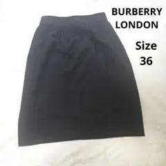 【人気⭐BURBERRY LONDON】黒　ノバチェック　スカート　サイズ36
