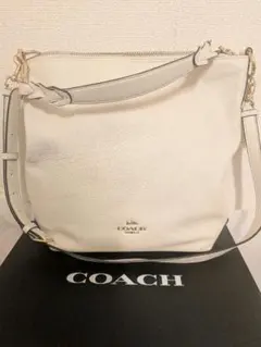 新品 COACH ホワイトレザー ショルダーバッグ トートバッグ オフィス