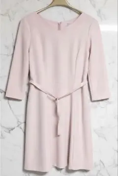 ナチュラルビューティーベーシック　ジョーゼットフィット&フレアワンピース