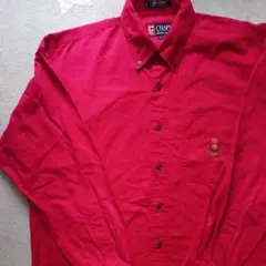 g*7様 90s CHAPS RALPH LAUREN レッド 長袖ボタンダウン