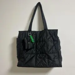 niko and… オリジナル2WAYキルトトートバッグ　ブラック