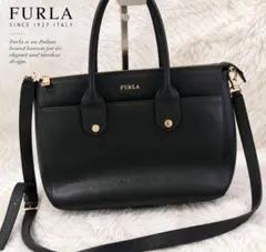 FURLAフルラ リンダ2wayバッグ黒 美品のサムネイル