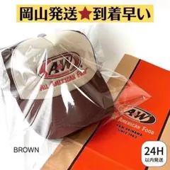 限定セール‼️ 【ブラウン】A&Wメッシュロゴキャップ 新品タグ付 岡山発送‼️