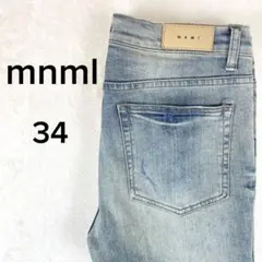 mnml ミニマル M1 PAISLEY DENIM ペイズリー 34 XL相当