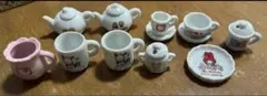 サンリオ ミニチュア ティーセット 陶器製