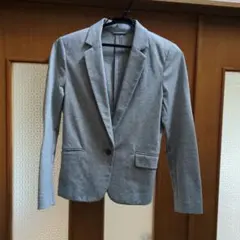 グレー シングルボタンジャケットのサムネイル