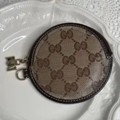 ヴィンテージ♡GUCCIグッチ GG柄丸型コインケース