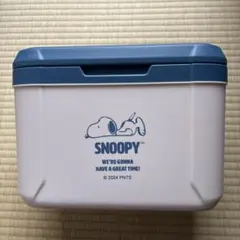 스누피 쿨러 박스 화이트 블루