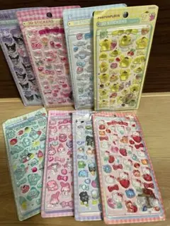 お得！8枚セット♡ サンリオ　3Dシール