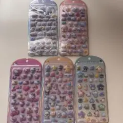 コットンパフィシール サンリオキャラクターズ ５種